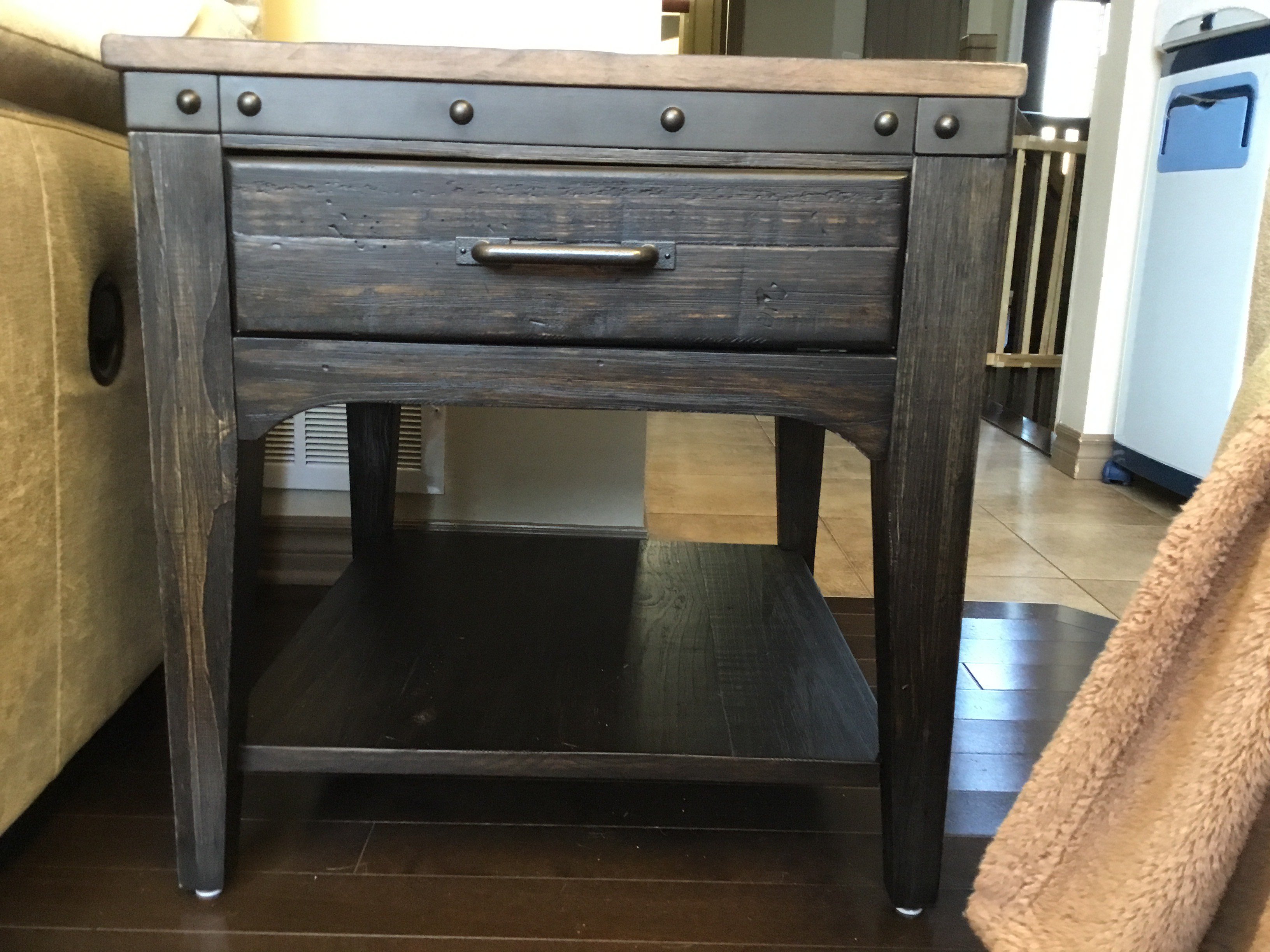 PLANK ROAD END TABLE